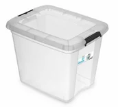 Pojemniki kuchenne - ORPLAST SP. Z O.O. SP. K. Pojemnik Z Klipsami 27l RobuStore 1952 Transparentny AUR000361 - miniaturka - grafika 1