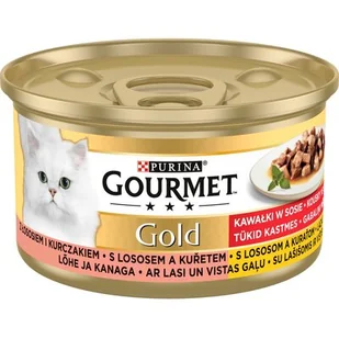 Purina Gourmet Gold Łosoś i kurczak w sosie 85g 3046 - Mokra karma dla kotów - miniaturka - grafika 5