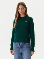 Swetry damskie - Guess Jeans Sweter W4BR08 Z3HM1 Zielony Regular Fit - miniaturka - grafika 1