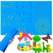 Filamenty i akcesoria do drukarek 3D - MATA SILIKONOWA SZABLON FORMA WZORY DŁUGOPIS 3D XXL DUŻA - miniaturka - grafika 1