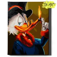 Malowanie po numerach - Obraz Malowanie po numerach NA RAMIE, 40x50, Genialny Duck | Oh Art! - miniaturka - grafika 1