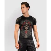 Kimona, stroje i obuwie - Venum Rashguard Krótki Rękaw Santa Muerte 5.0 Black/Silver - miniaturka - grafika 1