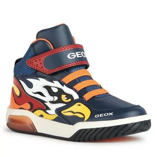 Buty dla chłopców - Sneakersy Geox J Inek Boy J369CB 0BU11 C0659 M Navy/Orange - grafika 1