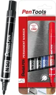 Markery permanentne - Marker Permanentny Pentel N50 Okrągły Zestaw 4 Szt - miniaturka - grafika 1
