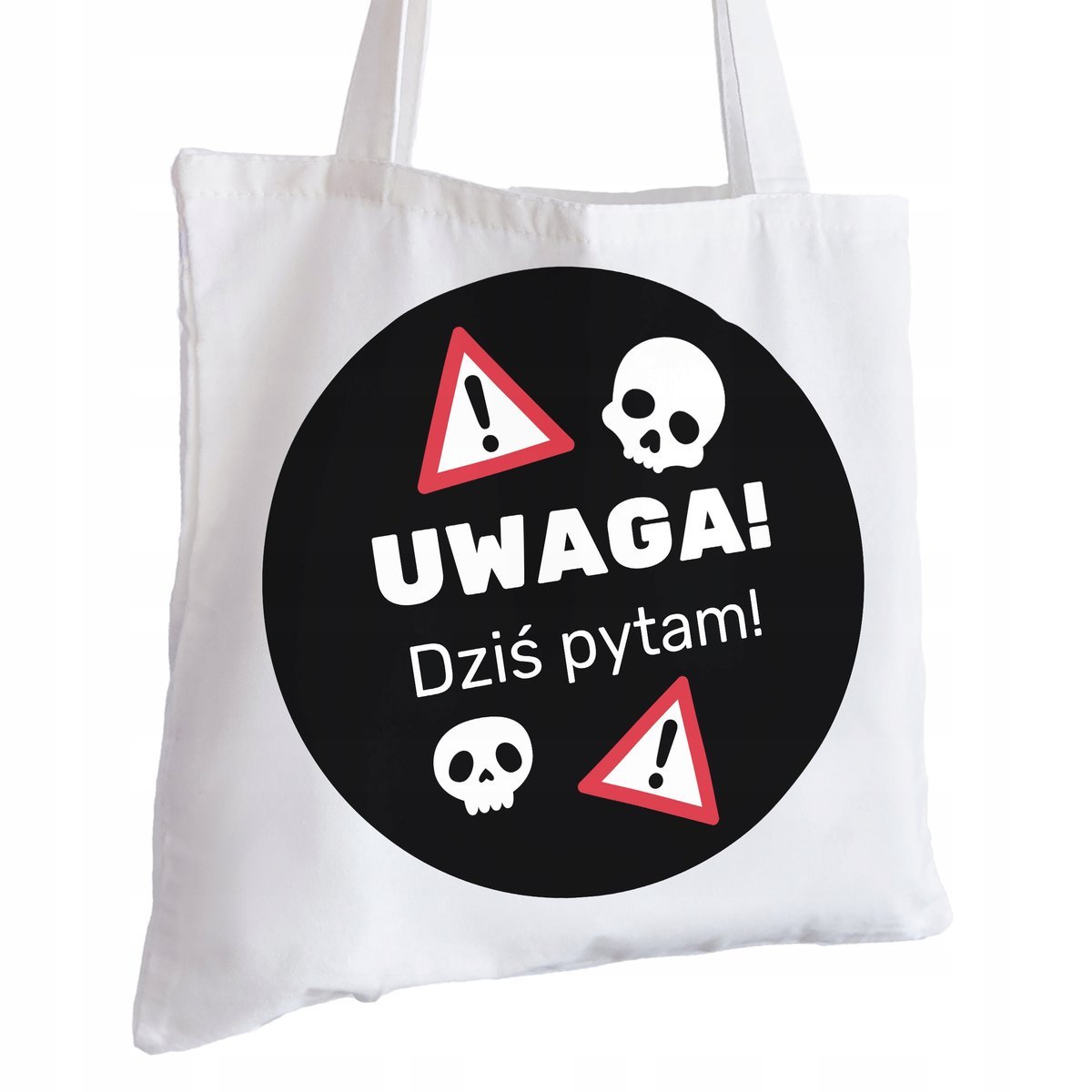 Torba Bawełniana biała dla Nauczyciela Na Prezent ekologiczna Trwały Nadruk