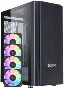 Obudowa do komputera ZENPC Z5 Mesh Black 4x Fander P12 PWM PST ARGB 120mm - Obudowy komputerowe Obudowa do komputera ZENPC Z5 Mesh Black 4x Fander P12 PWM PST ARGB 120mm - Obudowy komputerowe - miniaturka - grafika 1