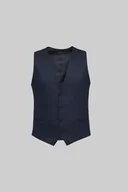 Kamizelki męskie - kamizelka zogno slim fit granatowy - miniaturka - grafika 1