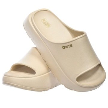 Klapki Damskie Big Star Gumowe Sportowe Na Co Dzień Po Domu