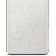 Folie ochronne do telefonów - Folia naklejka skórka strukturalna na TYŁ do Apple iPhone 4 -  Tkanina Biała - apgo SKINS - miniaturka - grafika 1