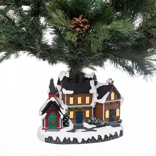 Stojak na choinkę w kształcie wioski - Stojaki choinkowe - miniaturka - grafika 1
