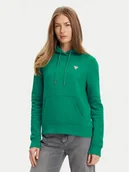 Bluzy damskie - Guess Jeans Bluza W4YQ04 KC811 Zielony Regular Fit - miniaturka - grafika 1