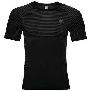 ODLO męski top top okrągły dekolt S/S Performance lekki top Czarny XL - Koszulki sportowe męskie - miniaturka - grafika 1