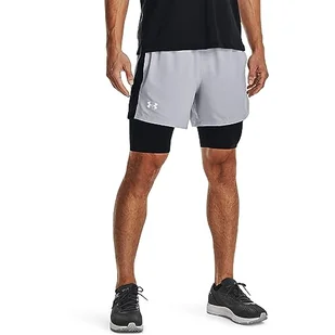 Under Armour Launch 12 cm 2N1 szorty męskie, L, szare - Spodenki damskie - miniaturka - grafika 1