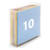 Akcesoria do okularów - Ściereczka do okularów z Mikrofibry MIX 14x17cm - 10szt - miniaturka - grafika 1