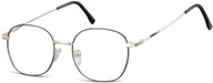 Okulary korekcyjne, oprawki, szkła - Sunoptic Okulary oprawki zerówki metalowe korekcyjne L125B - miniaturka - grafika 1