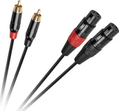 Kable komputerowe i do monitorów - Kabel Cabletech Kabel połączeniowy Cabletech XLR - 2RCA 1m - miniaturka - grafika 1