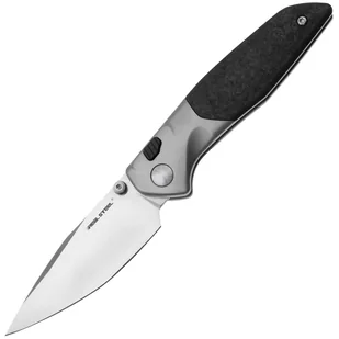 Real Steel Hoeft Satyna Srebrny Tytan & Włókno Węglowe Shred RE-7901SF - Scyzoryki - miniaturka - grafika 1