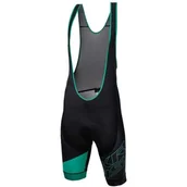 Spodenki rowerowe - Spodenki rowerowe KROSS Rubble Bib Sho (rozmiar S) Czarno-zielony - miniaturka - grafika 1