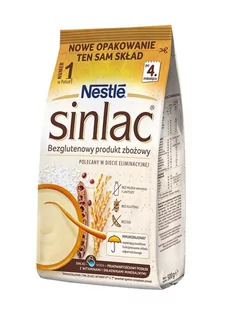 Nestle Sinlac Kaszka bezglutenowa dla alergików 500g - Kaszki dla dzieci - miniaturka - grafika 2