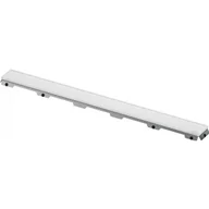 Odpływy liniowe - TECE 601593 TECEdrainline - Ruszt prosty ze szkła, szkło białe satynowe 1500 mm - miniaturka - grafika 1