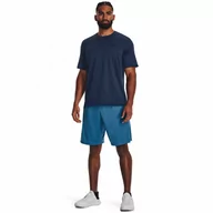 Spodnie sportowe męskie - Męskie spodenki treningowe Under Armour Tech Graphic Short - niebieskie - UNDER ARMOUR - miniaturka - grafika 1