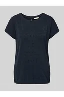 Koszulki i topy damskie - T-shirt o luźnym kroju z ażurowej dzianiny - Tom Tailor - miniaturka - grafika 1