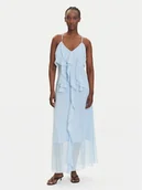 Sukienki - Vero Moda Sukienka wieczorowa Camille 10336405 Błękitny Regular Fit - miniaturka - grafika 1