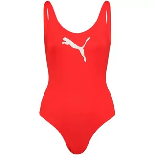 Stroje kąpielowe - Kostium kąpielowy Puma Swim Swimsuit 1P W 907685 (kolor Czerwony, rozmiar L) - grafika 1