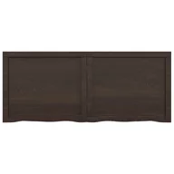 Meble modułowe i akcesoria - Blat stołu, ciemnoszary, 120x50x4 cm, lite drewno dębowe Lumarko! - miniaturka - grafika 1