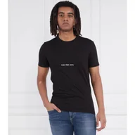 Koszulki męskie - CALVIN KLEIN JEANS T-shirt INSTITUTIONAL | Regular Fit - miniaturka - grafika 1