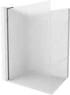 Ścianki i drzwi prysznicowe - Mexen Kioto L ścianka prysznicowa Walk-in 70 x 200 cm, szron, gun gray szczotkowany - 800-070-103-66-30 - miniaturka - grafika 1