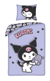 Pościel dziecięca Hello Kitty Kuromi 140 x 200 cm Halantex Mikrofibra kot kitty - Pościel dla dzieci Pościel dziecięca Hello Kitty Kuromi 140 x 200 cm Halantex Mikrofibra kot kitty - Pościel dla dzieci - miniaturka - grafika 1