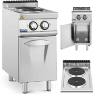 Akcesoria gastronomiczne - Kuchnia elektryczna wolnostojąca z szafką 2 pola grzewcze 5.2 kW 400 V - miniaturka - grafika 1