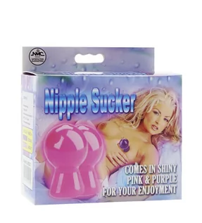 Pompki do penisa - Inny Producent Pompka Nipple Sucker Pair In Shiny Pink - grafika 1