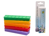 Akcesoria dla osób starszych i niepełnosprawnych - EL-COMP CEZARY KOSTUCH Kasetka dozownik do leków tygodniowa 7 na jedną porę dnia 1 szt 9079096 - miniaturka - grafika 1