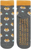 Skarpetki dla dzieci - Dziecięce Skarpetki SOXO z napisami zabawne - miniaturka - grafika 1