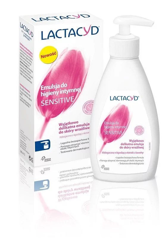 GlaxoSmithKline Lactacyd Sensitive emulsja do higieny intymnej z pompką 200ml