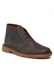 Clarks Trzewiki Bushacre 3 261535327 Brązowy - Botki męskie - miniaturka - grafika 1