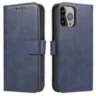 Etui i futerały do telefonów - Magnet Case elegancki futerał etui pokrowiec z klapką i funkcją podstawki iPhone 14 Pro niebieski - miniaturka - grafika 1