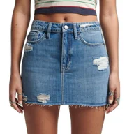 Spódnice - Spódnica damska Superdry Vintage Denim Mini jeansowa-W26 - miniaturka - grafika 1