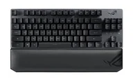 Klawiatury - ASUS ROG Strix Scope RX TKL Wireless Deluxe klawiatura USB + RF Wireless + Bluetooth AZERTY Francuski Czarny 90MP02J0-BKFA00 - miniaturka - grafika 1
