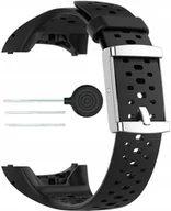 Akcesoria do smartwatchy - Pasek Opaska Silikonowa Gumowa Yivo Do Polar M400 M430 Teleskopy Czarna - miniaturka - grafika 1