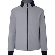 Kurtki męskie - Hackett London Kurtka męska Hs Stretch Quilt JKT, Szary (szary), XS - miniaturka - grafika 1