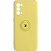Etui i futerały do telefonów - Bizon Etui Case Silicone Ring OPPO Reno 5 5G żółte BCSROPR55GYW - miniaturka - grafika 1