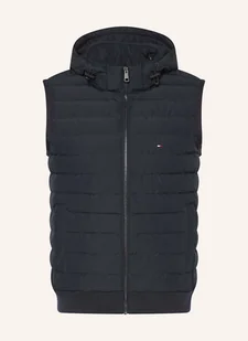 Tommy Hilfiger Kamizelka Pikowana Z Mieszanki Materiałów, Z Odpinanym Kapturem blau - TOMMY HILFIGER - Kamizelki męskie Tommy Hilfiger Kamizelka Pikowana Z Mieszanki Materiałów, Z Odpinanym Kapturem blau - TOMMY HILFIGER - Kamizelki męskie - miniaturka - grafika 1