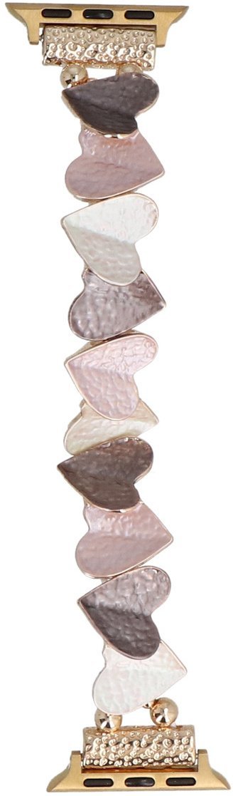 GlacierX bransoleta do smartwatcha Gleam Heartbeat Stretch Bracelet Rose Coffee do Apple Watch 38/40/41mm Brązowo-Róż