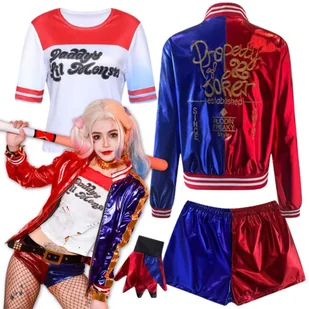 Strój Kostium Przebranie Harley Quinn Joker Cosplay L/Xl - Stroje karnawałowe - miniaturka - grafika 1