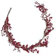 Ozdoby bożonarodzeniowe - Świąteczna girlanda 150 cm czerwona TARIFA! - miniaturka - grafika 1