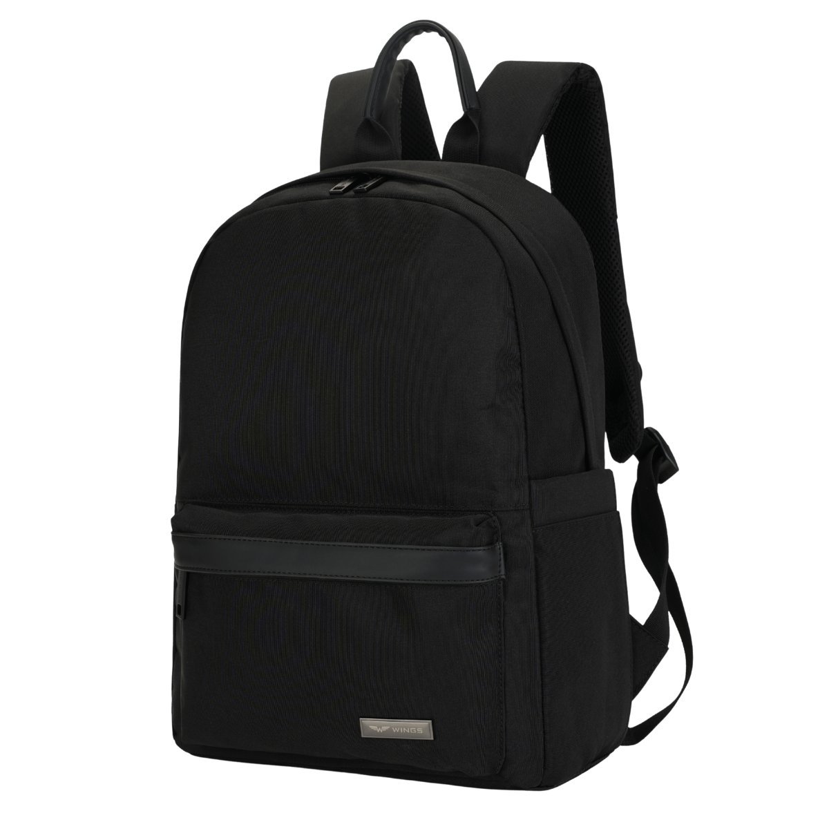 Plecak szkolny WINGS VIREO czarny 15L kieszeń na laptopa 15,6'' i bidon 40x29x13 cm