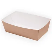 Opakowania gastronomiczne - Opakowanie tacka na frytki 12x6x3,7 cm 100 szt - miniaturka - grafika 1